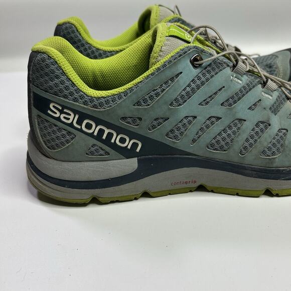 Salomon Synapse Women's Size 9 Trail Running Shoe Teal Green Gray Blue Hiking - Picture 3 of 9